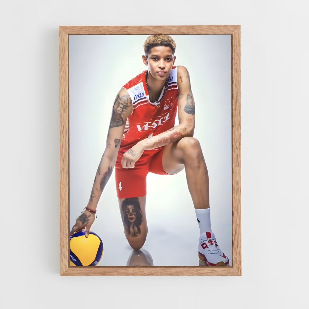 Poster L'Homme À Tatoos – affiche Volleyball (vue 4)